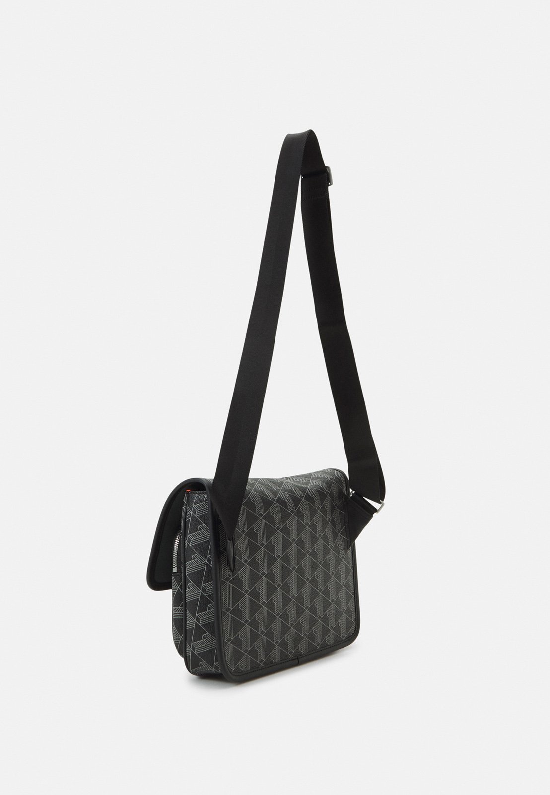 Lacoste THE BLEND UNISEX - Borsa a tracolla - monogramma nero grigio