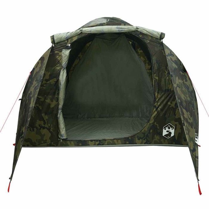vidaXL 6-Person Tunnel Family Tent, Waterproof Camouflage, Tent, Garden Tent, Outdoor Shelter, Camping Tent, 4009577