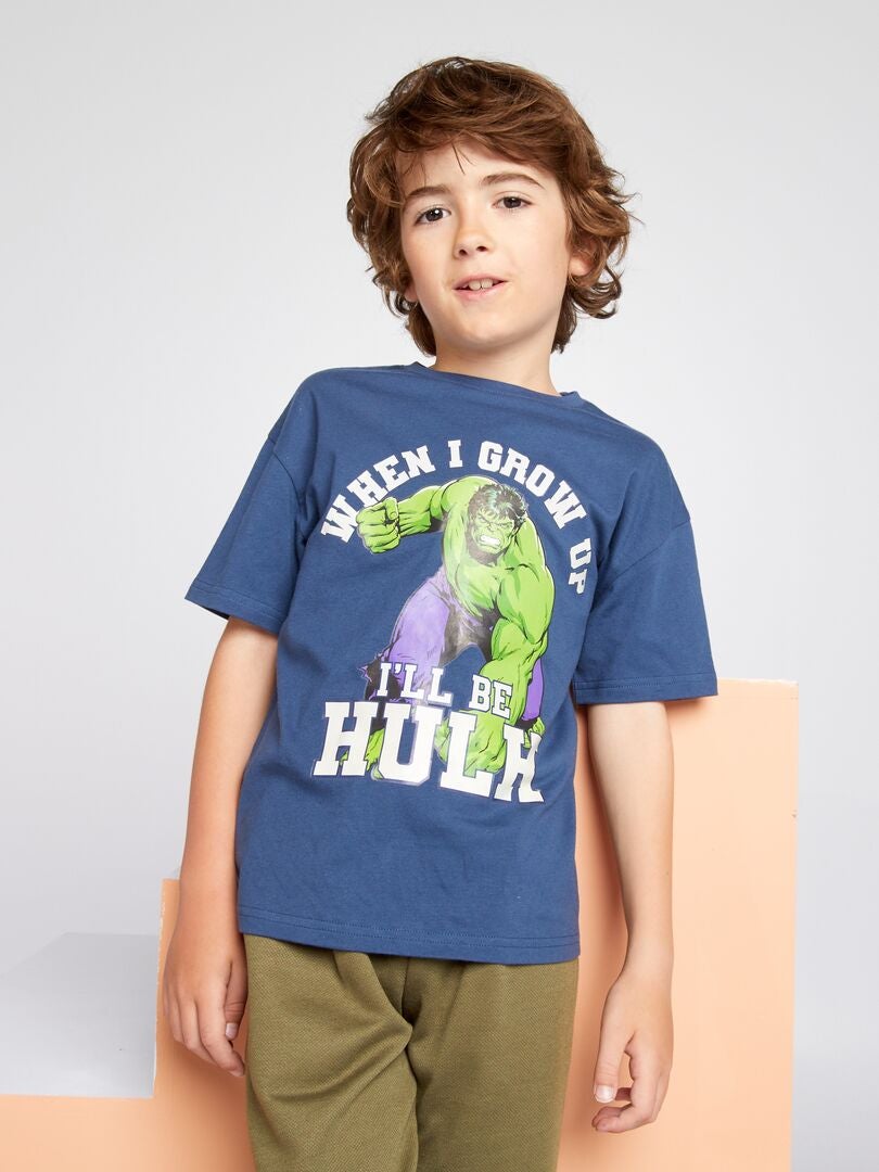 'Hulk' T-shirt met korte mouwen - Blauw