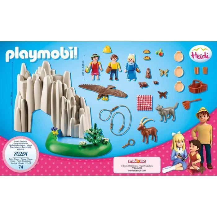 Playmobil Speelset - 70254,512 - Heidi, Peter en Clara - 3 figuren - Meerkleurig
