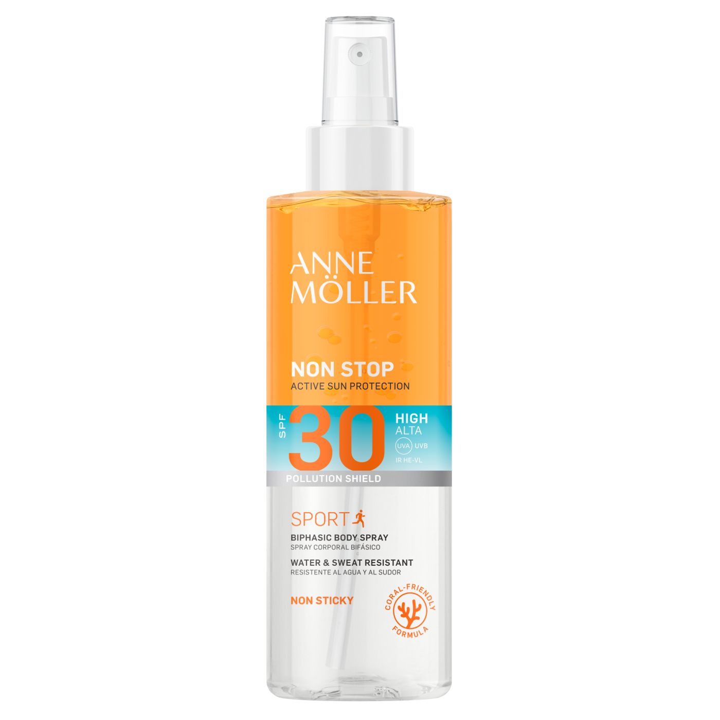 Non Stop Biphasic telový sprej SPF30 Ochrana tela