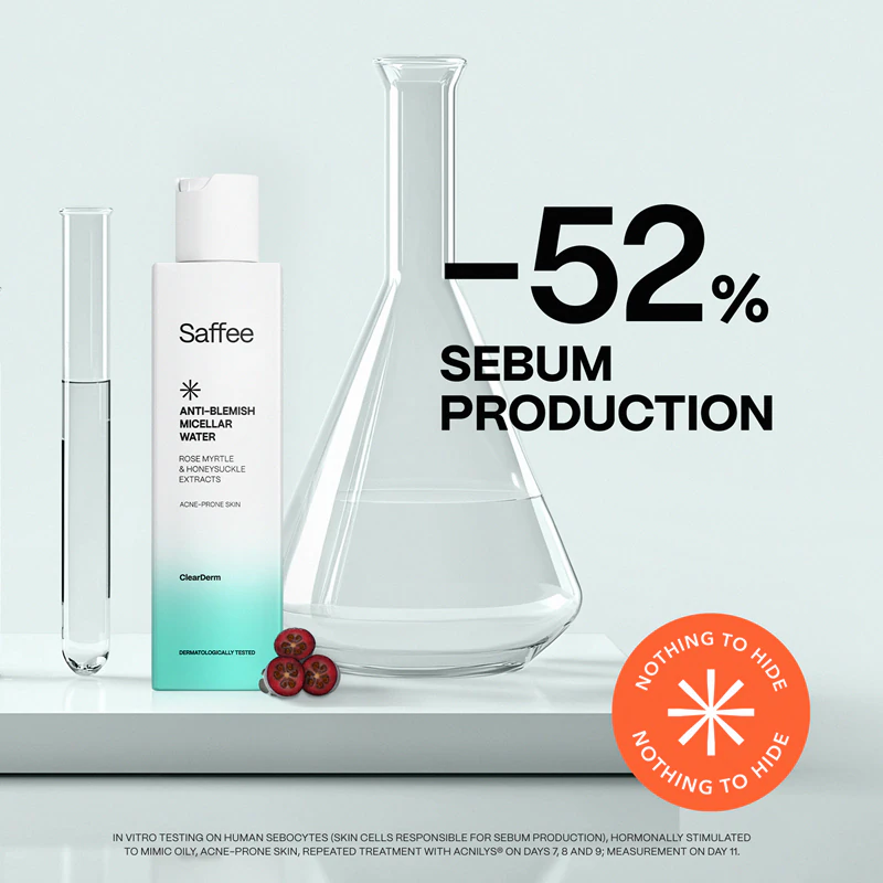Saffee ClearDerm Micellair Water tegen onzuiverheden voor probleemhuid