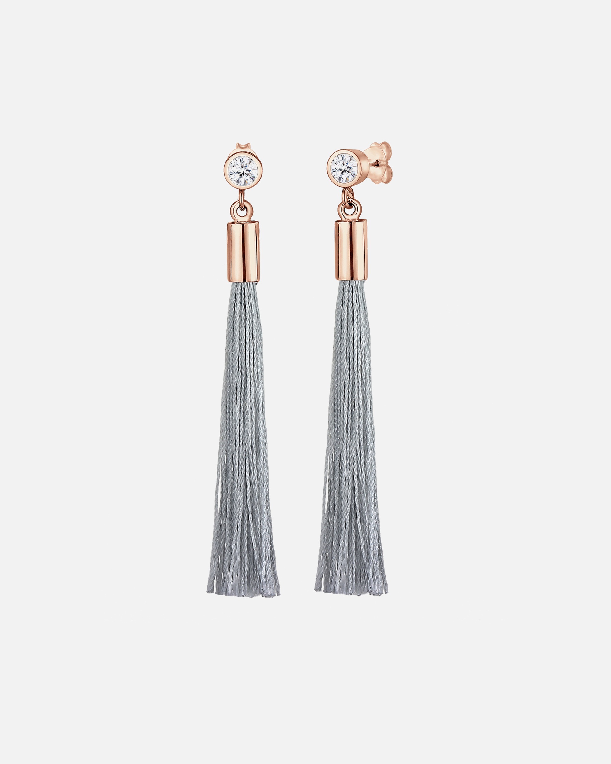 Elli Solitaire Gland Femme Plaqué Or Rosé Argent (925/1000) Cristaux