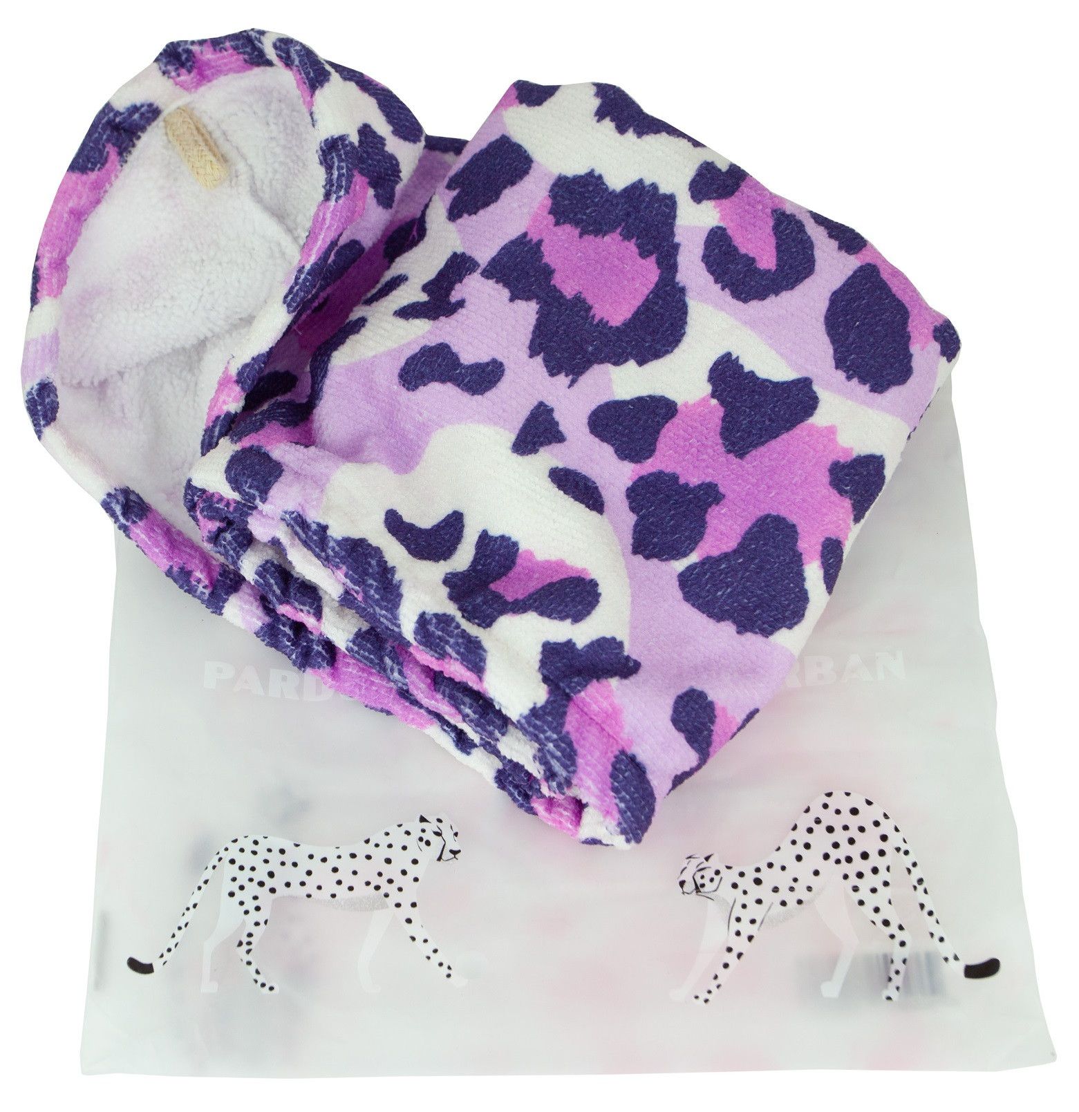 Skinya Leopard mikrofiber turban Trake za glavu i turbani