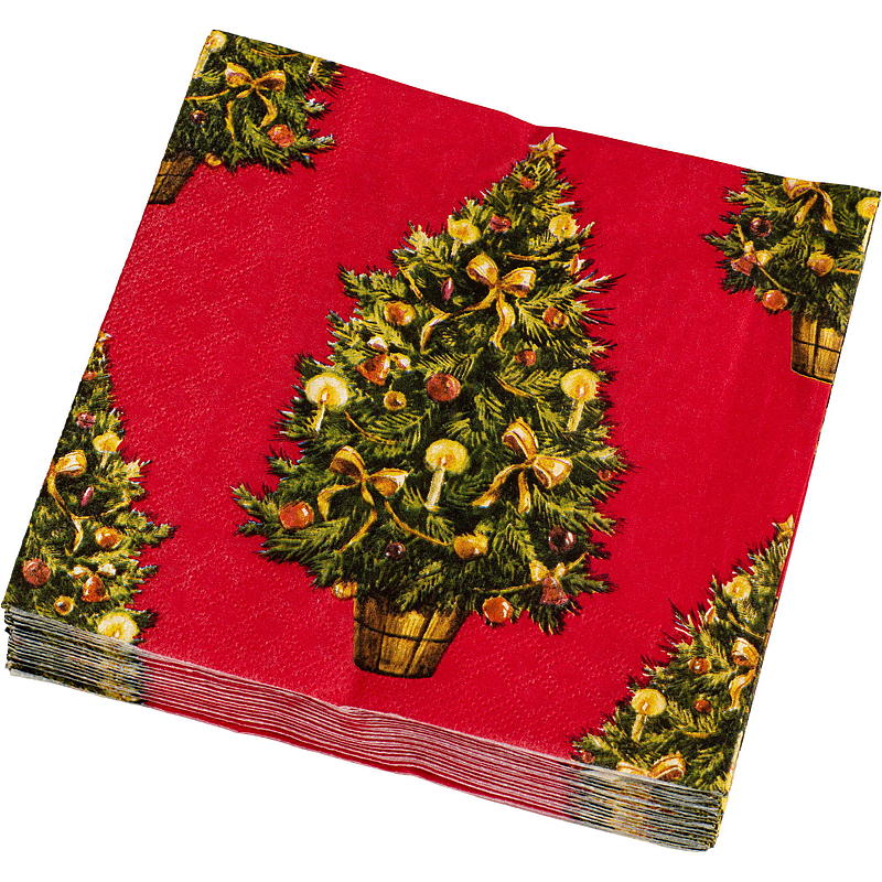 Vie Eco Servietten, 20er-Pack, 33 x 33 cm, Weihnachtsmotiv