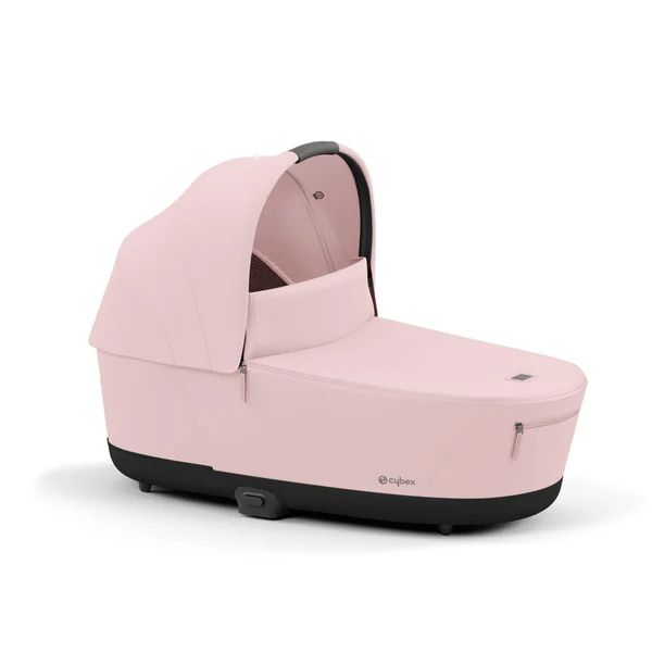 Cybex Priam V4 Kinderwagen-Set in Pfirsichrosa mit mattschwarzem Gestell