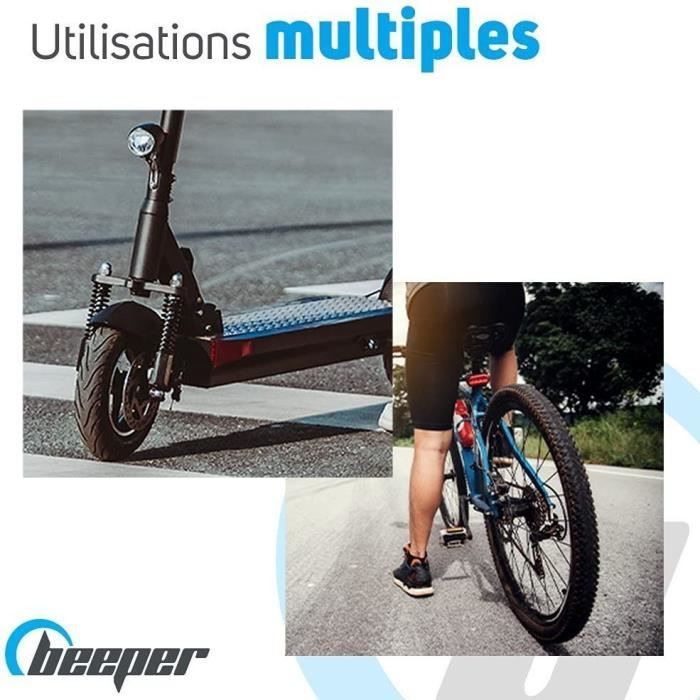 Scooter and bicycle lock - BEEPER - 60cm cable - 4-digit code - Blue