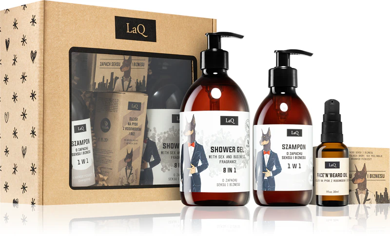 Conjunto de presente LaQ Doberman para um visual masculino perfeito