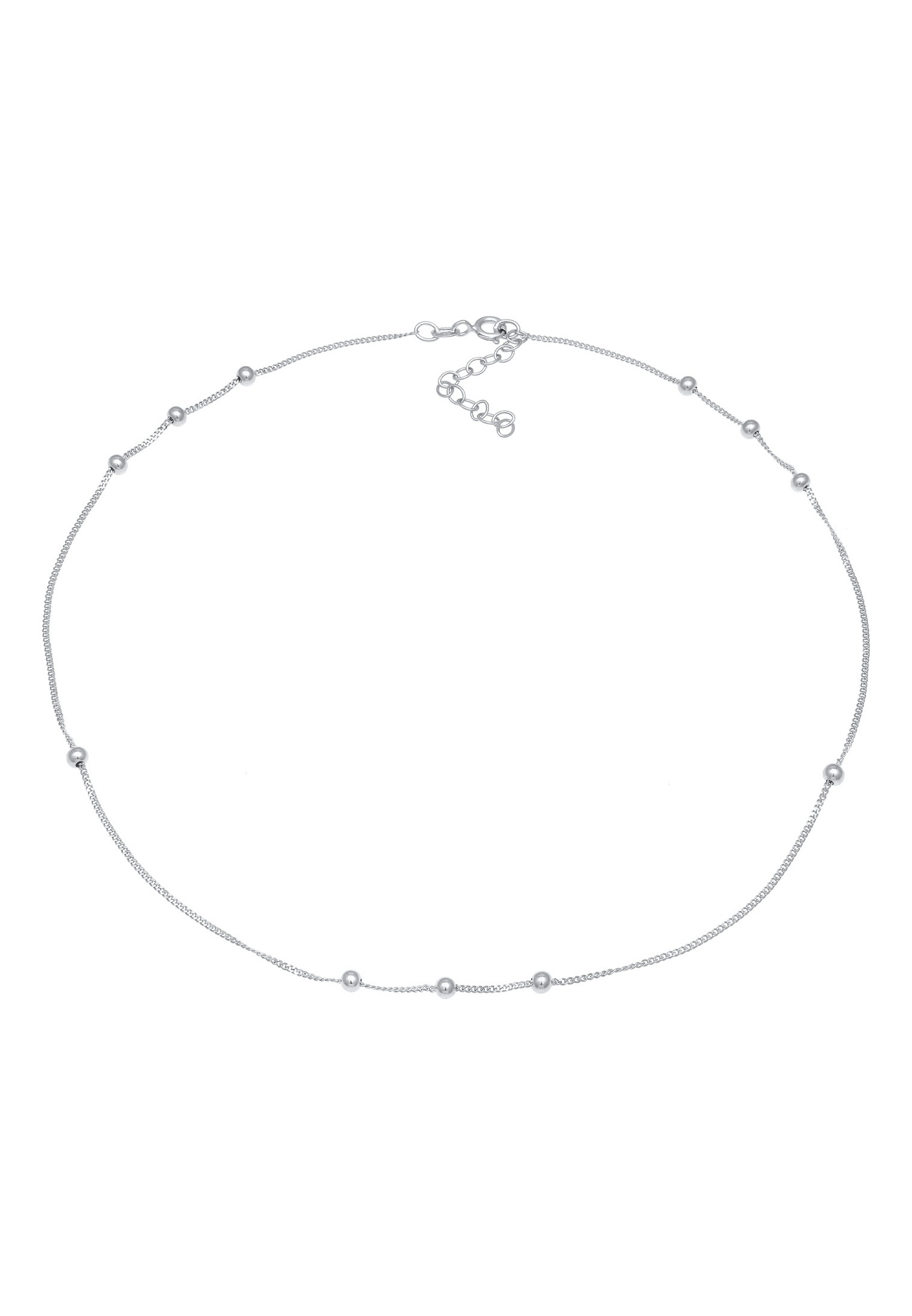Elli Boules de gourmette pour dames Tendance minimale de base en argent sterling plaqué or 925