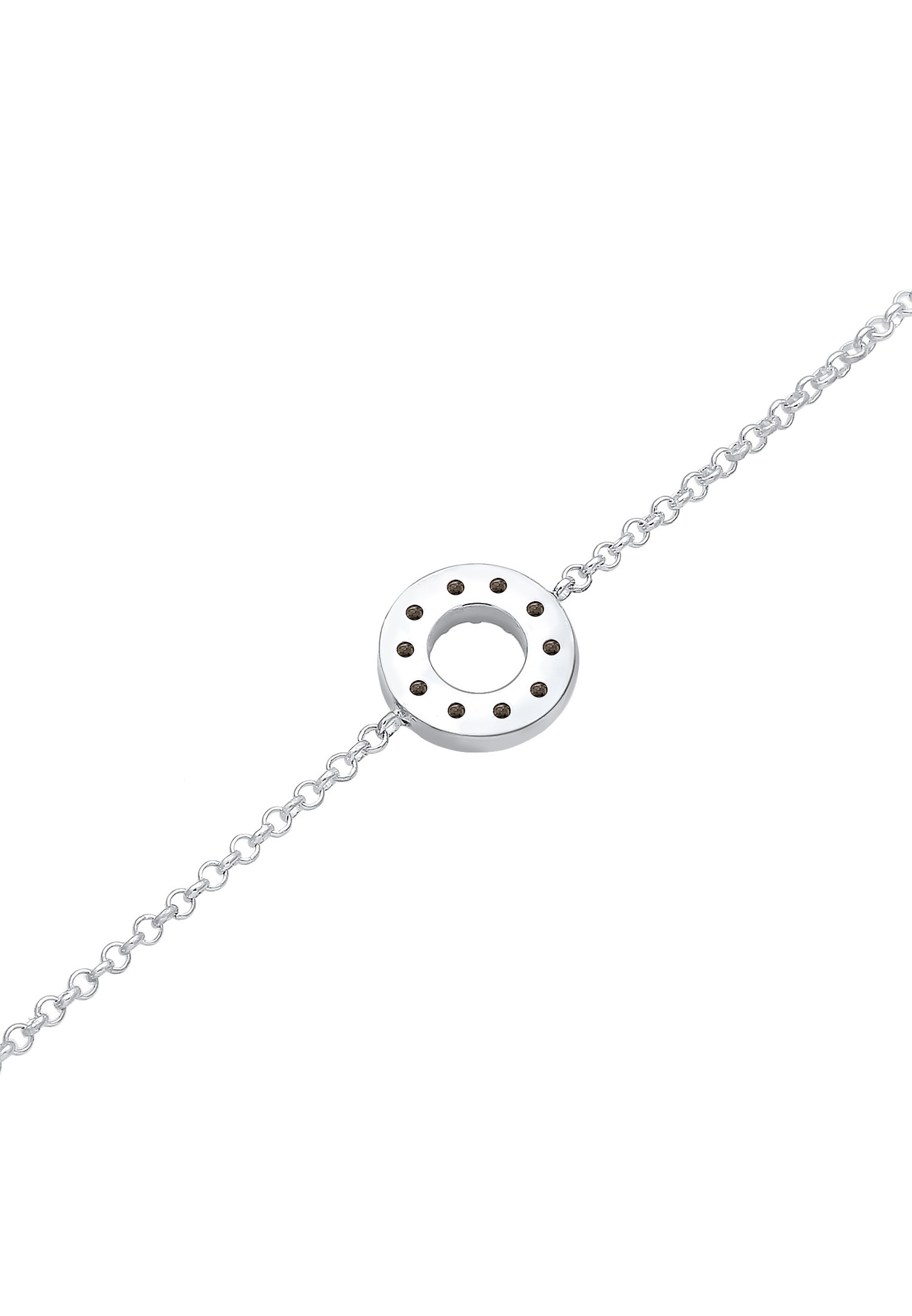 Elli Femmes bracelet cercle cristaux en argent sterling 925