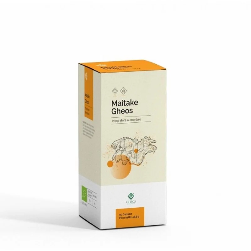 Suplemento alimentar GHEOS Maitake, 90 cápsulas vegetais.