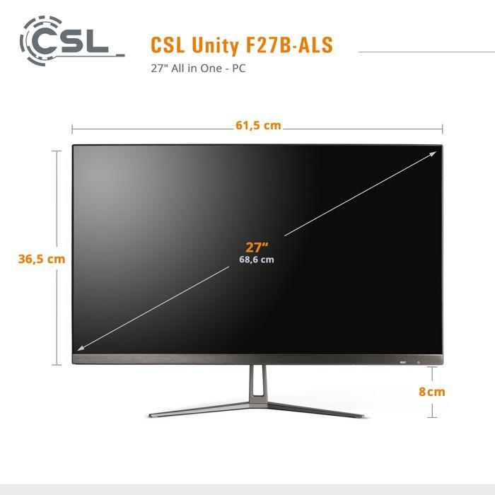 Alles-in-één pc - CSL - Unity F27B-ALS - 27 inch - 512 GB SSD - 8 GB RAM - Windows 11