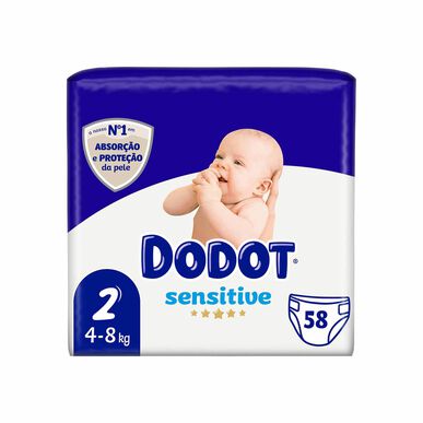 Dodot Sensitive -vauvanvaipat 4-8 kg T2 58 kpl 58 kpl