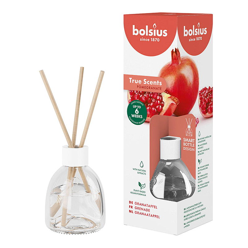 Bolsius Duftolie 60 ml med træpinde Granatæble