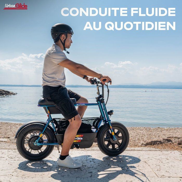 Bicicletta elettrica senza pedali - URBANGLIDE - Thunder 160 - Autonomia di 30 km - Velocità di 25 km/h - Freni a disco