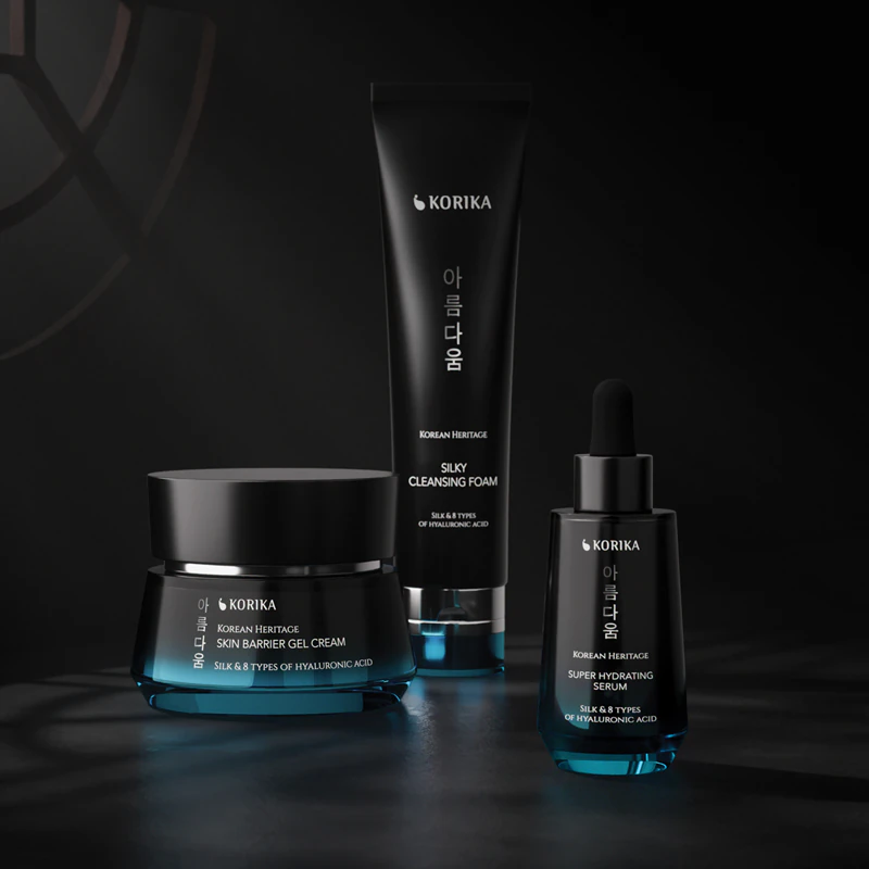 KORIKA Korean Heritage 8 tyyppiä hyaluronihappoa Premium Super Hydrating Serum kosteuttava kasvoseerumi, jossa on 8 erilaista hyaluronihappoa