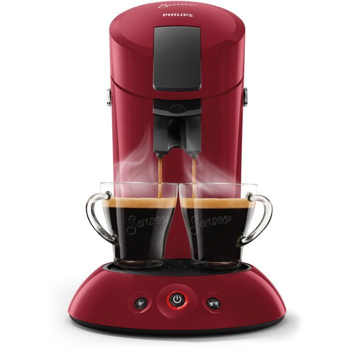 Cafetera de cápsulas - PHILIPS - SENSEO - HD6553/81 - Original - Roja