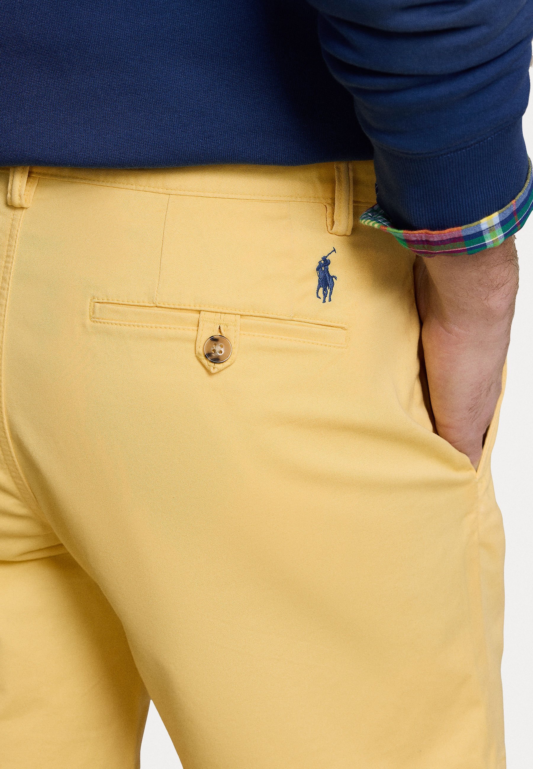 Polo Ralph Lauren 8-inch stretch rechte chino short - Shorts - maïsgeel