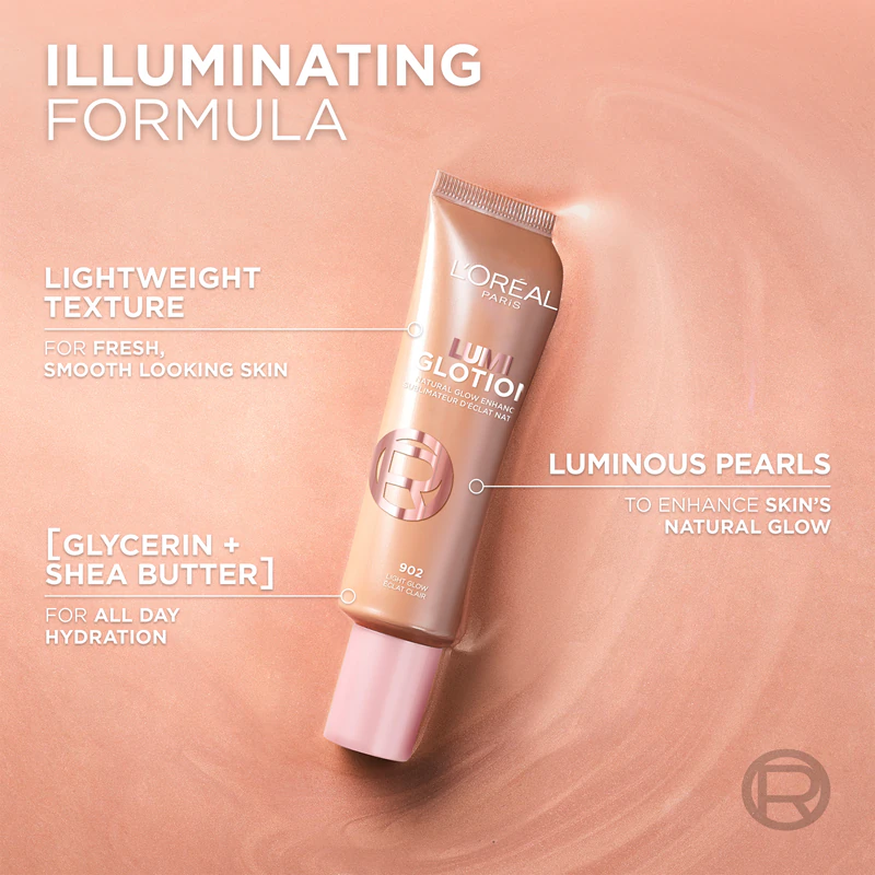 Creme hidratante iluminador L'Oréal Paris Lumi Glotion