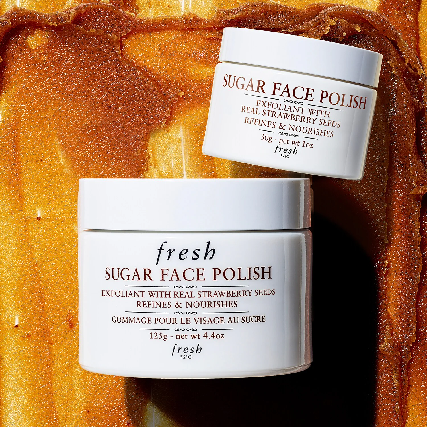 Polish pentru față cu zahăr - Scrub facial cu zahăr brun