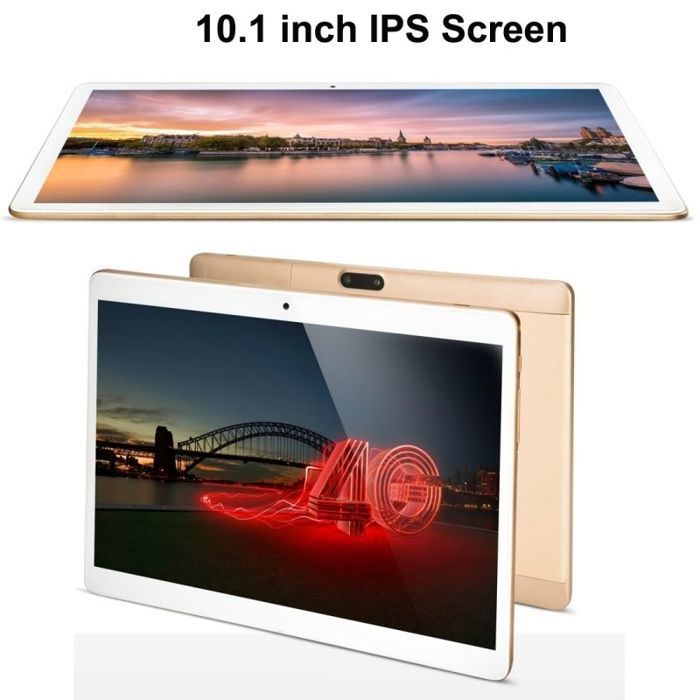 Tablette Android 10 Pouces 4G 7.0 Octa Core 2Go Ram Bluetooth GPS 32 Go Or + SD 128Go YONIS