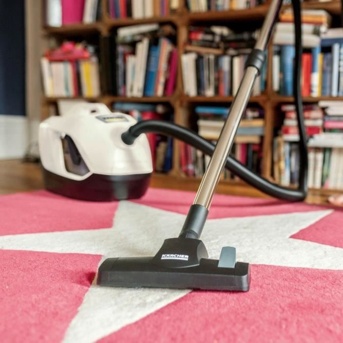 KARCHER DS 6 PLUS - Aspirateur sans sac avec filtration par eau + Accessoires - Rejette un air dépoussiéré à 99,95 %