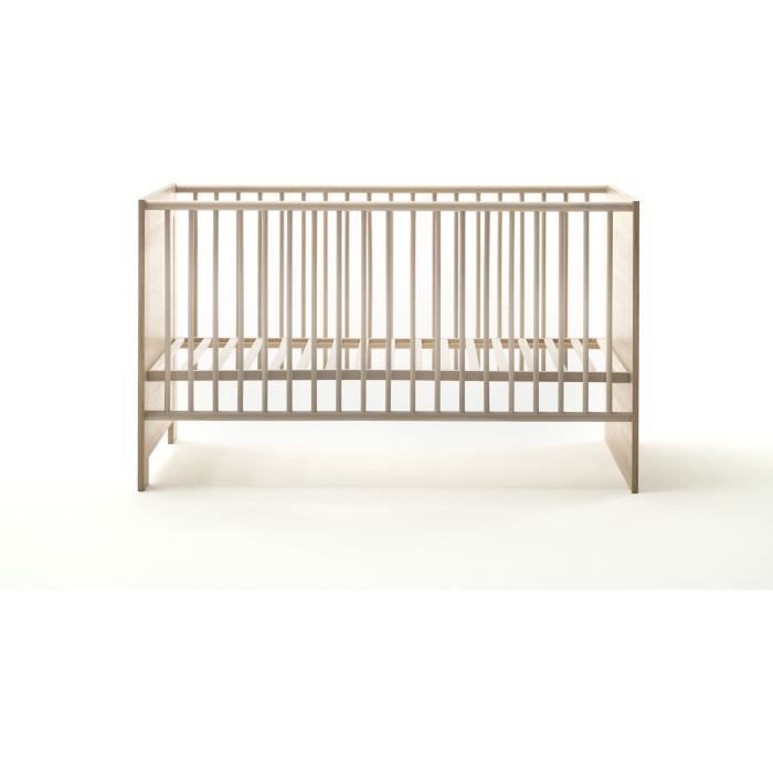 Chambre bébé Duo : Lit 70 x 140 cm + Commode à langer AHOI - Chêne - TREND TEAM