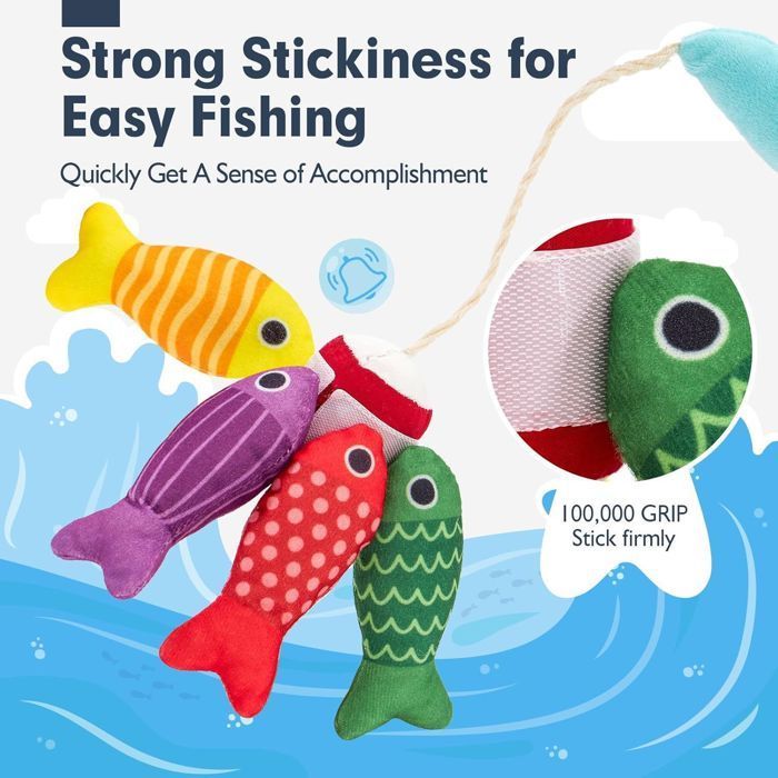 Juguete para bebés de 1 año, juego de pesca Montessori para niños, juguete para niña o niño de 6 meses, regalo para bebé