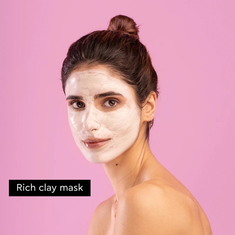 Apivita Express Beauty attīrošā sejas maska ar rozā māliem