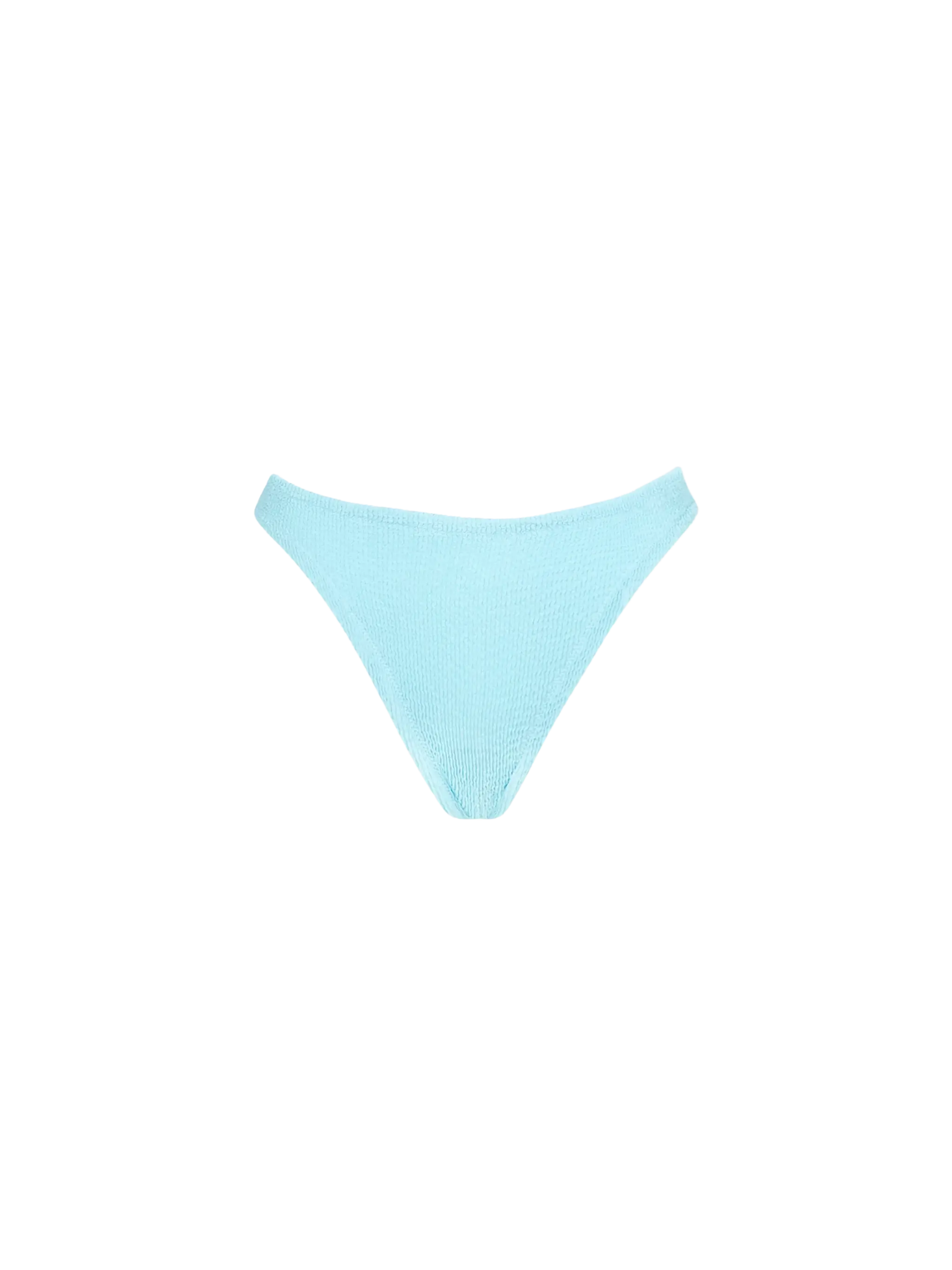 slip de bain en tissu froissé bleu clair