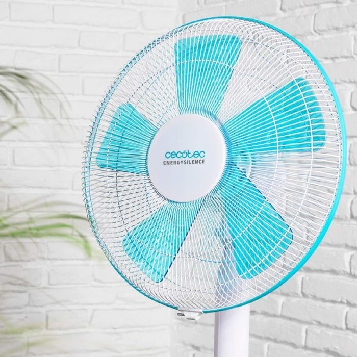 Ventilador de pedestal Cecotec EnergySilence 500, 40 W, 5 aspas, 40 cm de diámetro, oscilante, 3 velocidades.