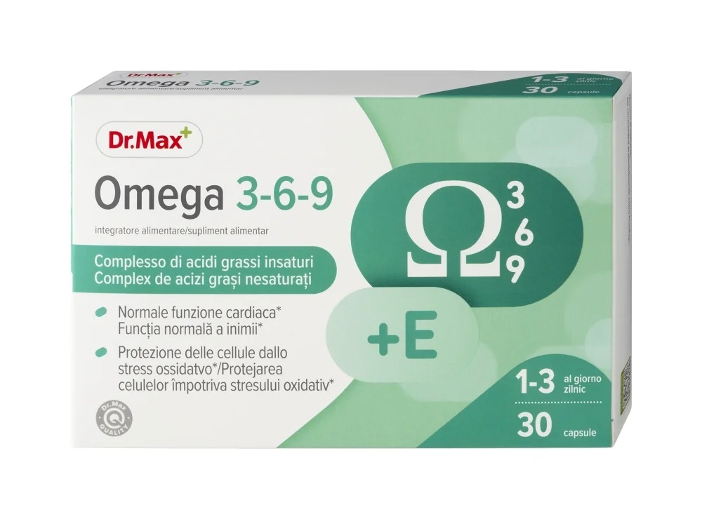 DR. MAX Dr. Max Omega 3-6-9, 30 Kapseln Herz-Kreislauf-Gesundheit