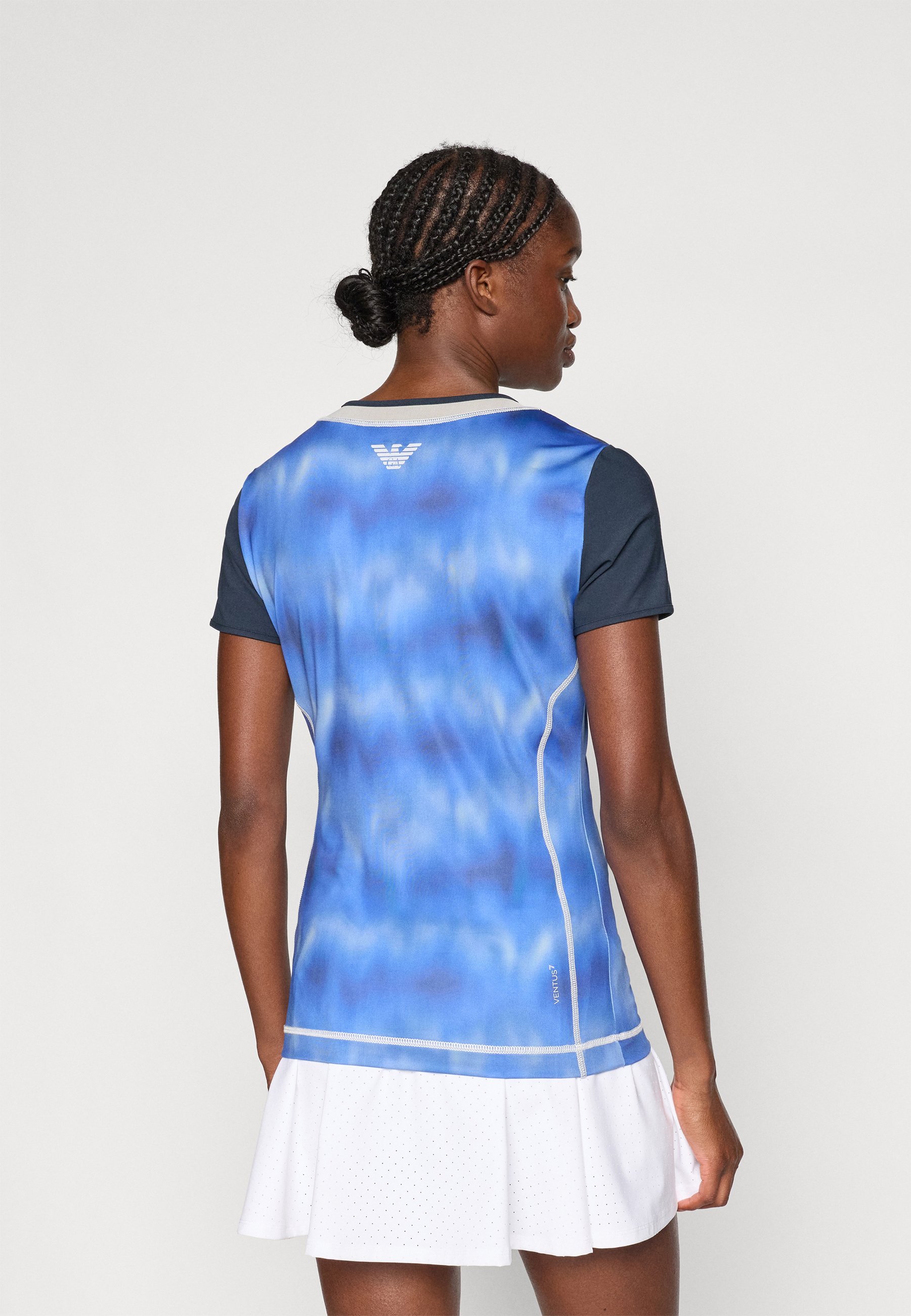 EA7 Emporio Armani TENNIS PRO FREESTYLE TEE - Sport-T-Shirt - blau