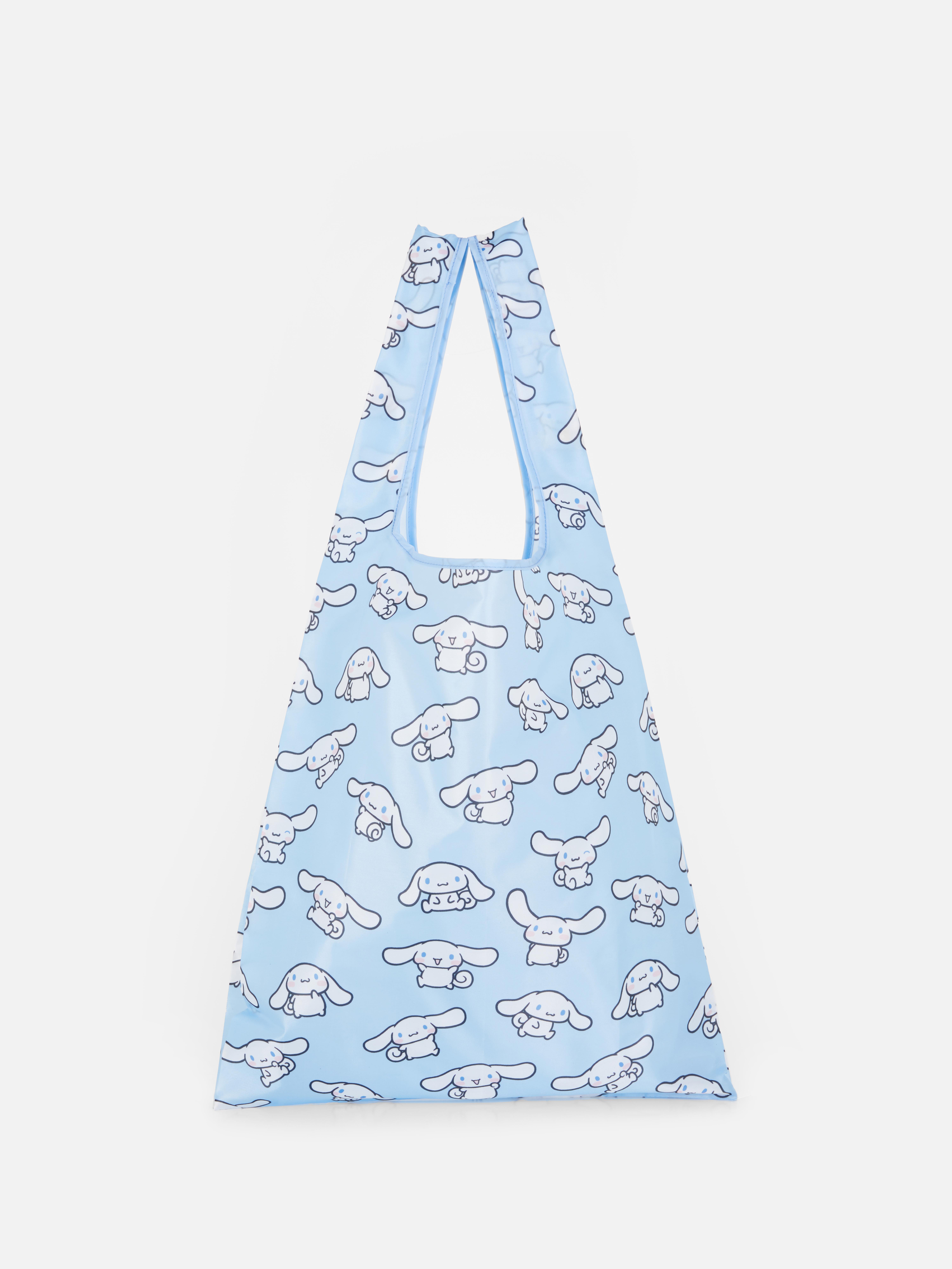 Geantă de cumpărături pliabilă Hello Kitty Cinnamoroll. Această geantă de cumpărături Hello Kitty cu rolă Cinnamoroll îți poate conține toate alimentele.