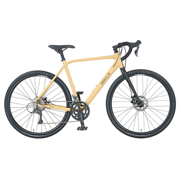 Ποδήλατο Gravel GravelerFit, μπεζ άμμου
