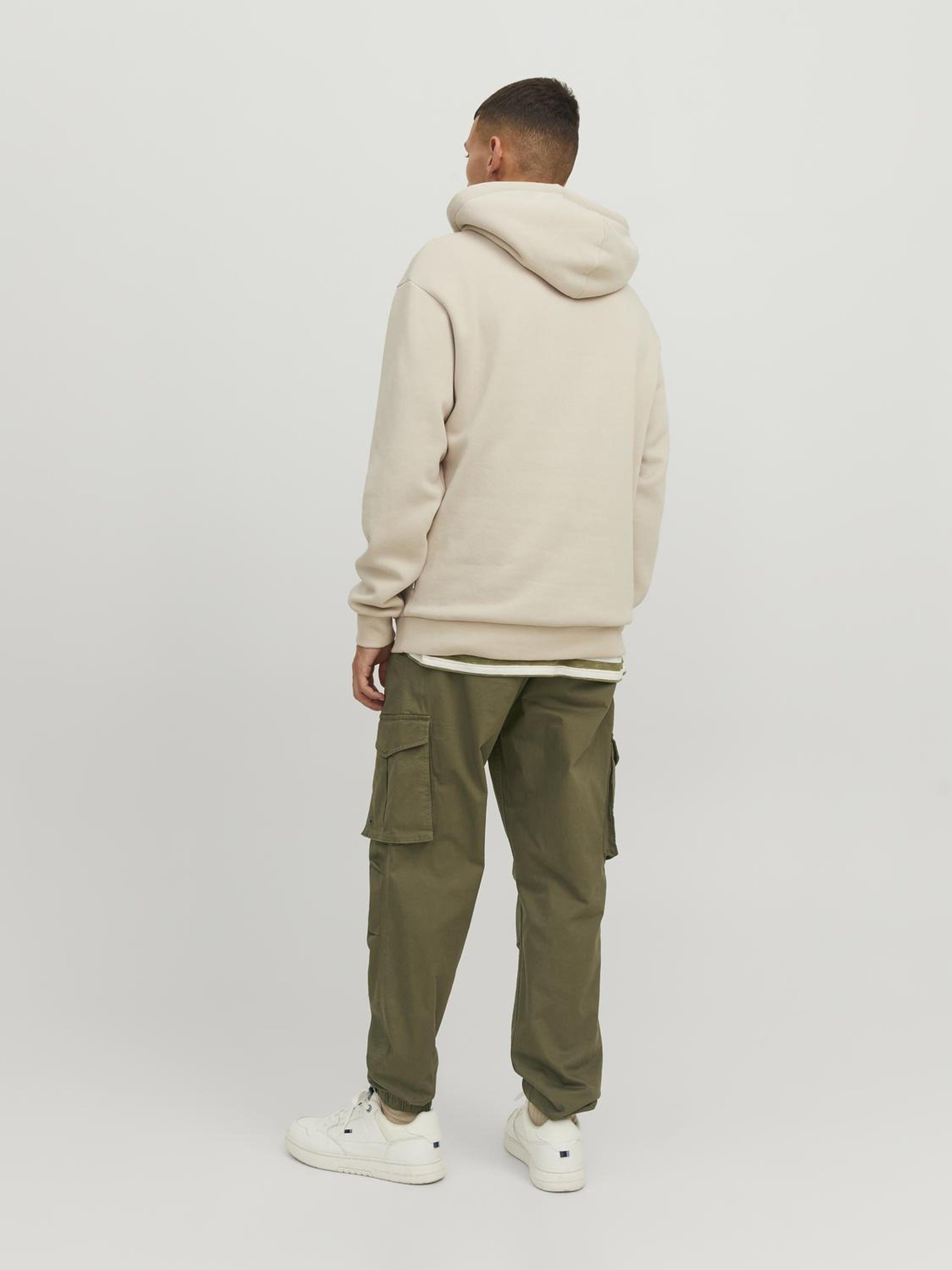 Pantalon cargo Jack & Jones JPSTKANE JJNOAH à revers - olive nuit