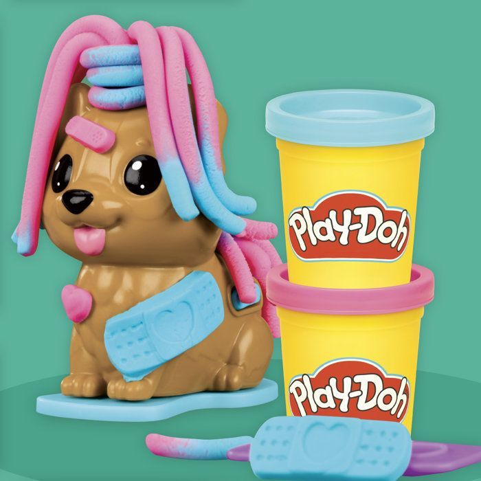 Play-Doh 4 Mini Classic Sets: Hairdresser, Vet, Ice Cream, and Fun Factory; Creative Play; Classic; Ages 3+