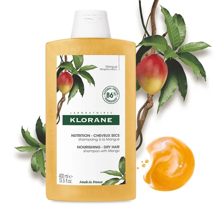 KLORANE Shampoo met mangoboter 400 ml Voedt droog haar