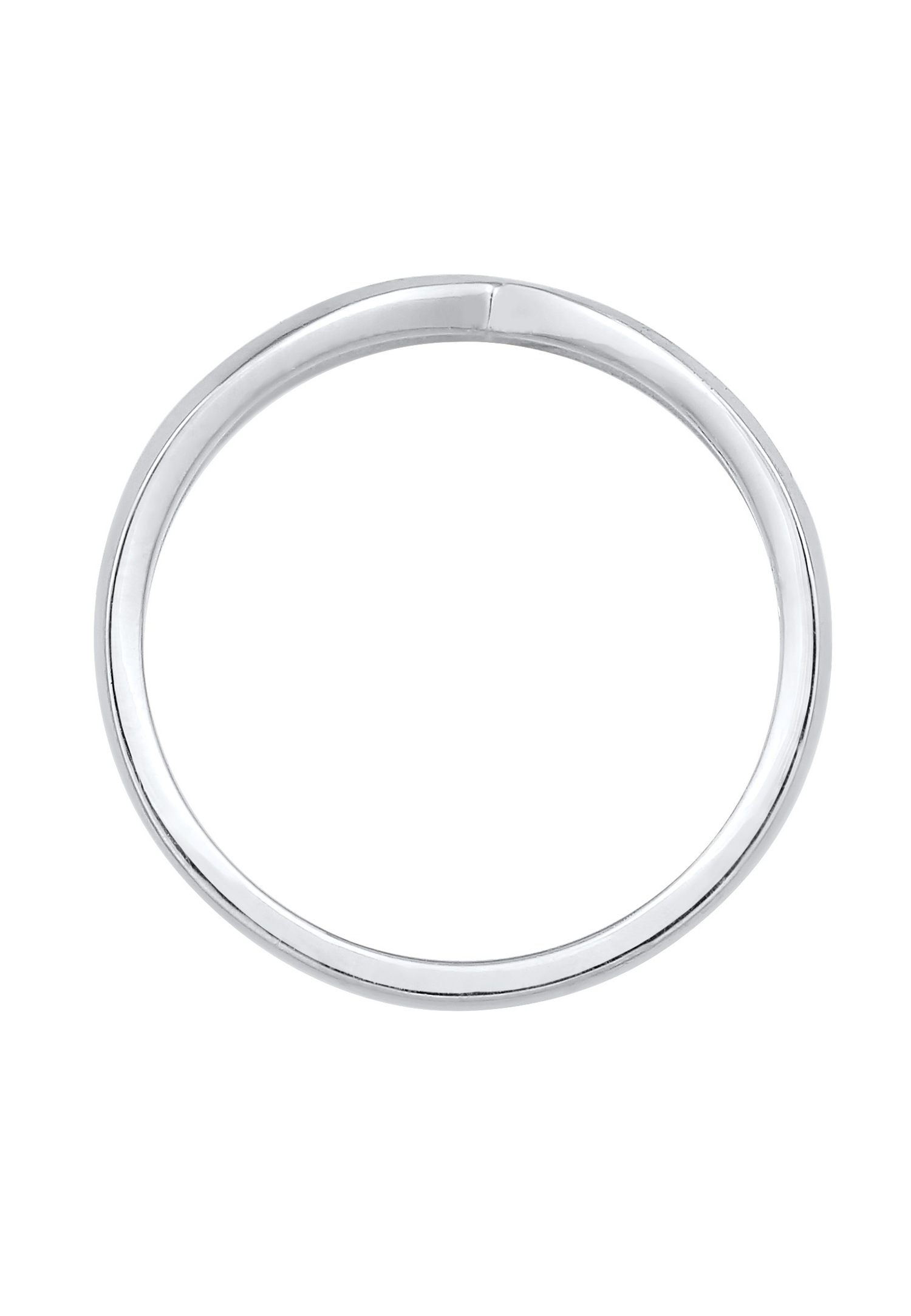 Elli Femmes pile en forme de V géo basique tendance en argent sterling 925