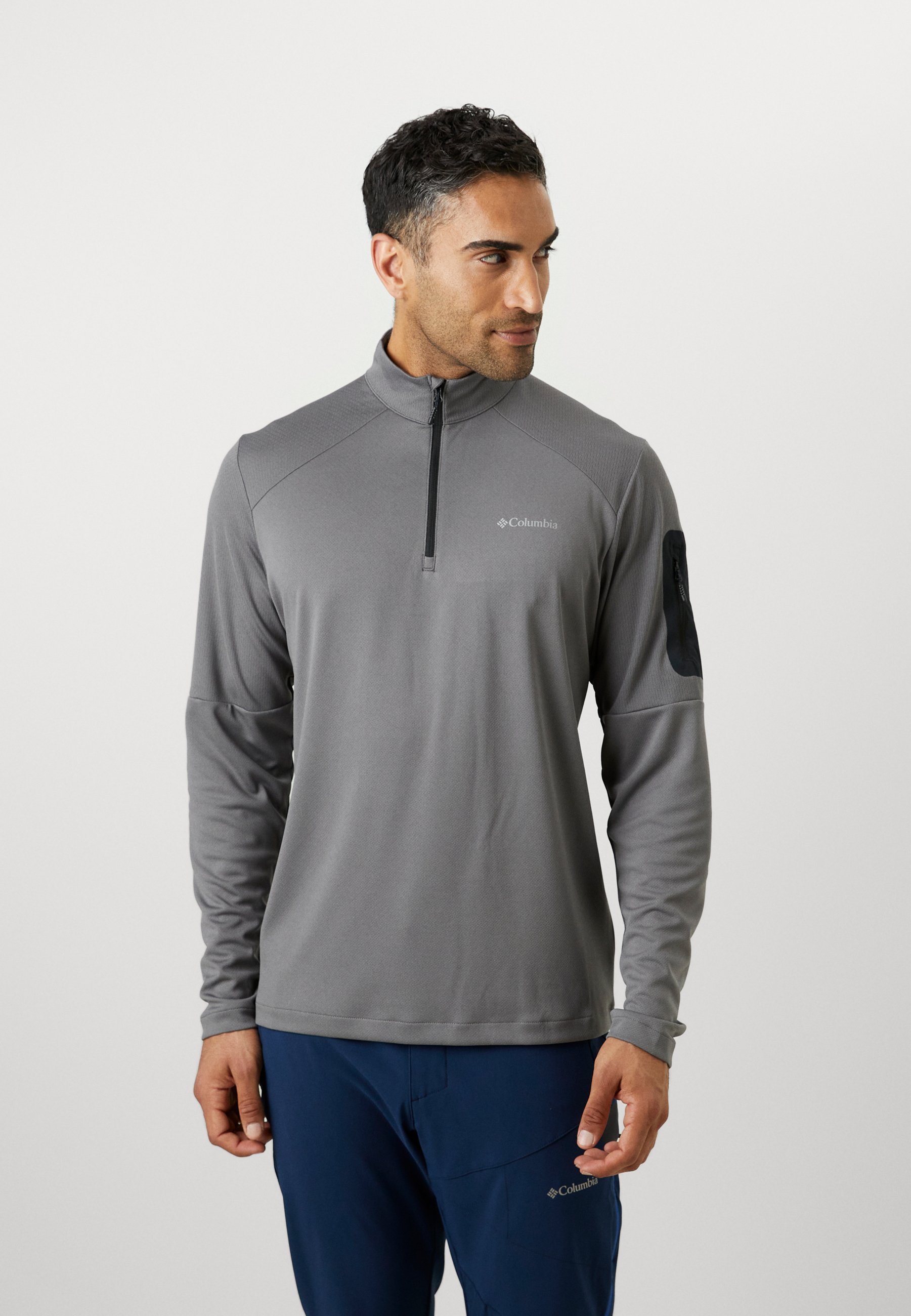 Columbia COLUMBIA TECH™ 1/4 ZIP - Top met lange mouwen - stadsgrijs/zwart