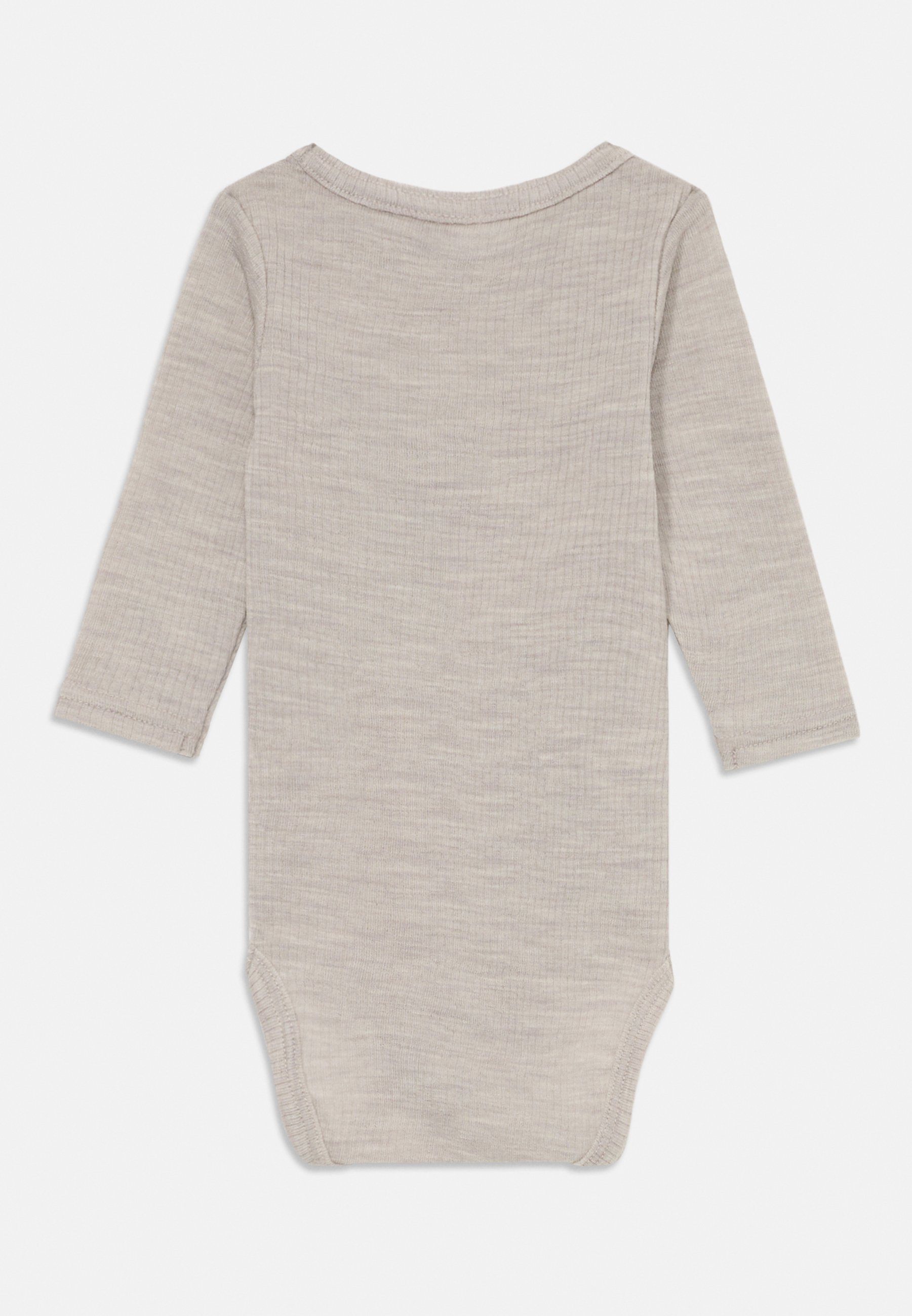Noem het NBNWAX WOOL RIB BODY - Body - parelmoerwolk