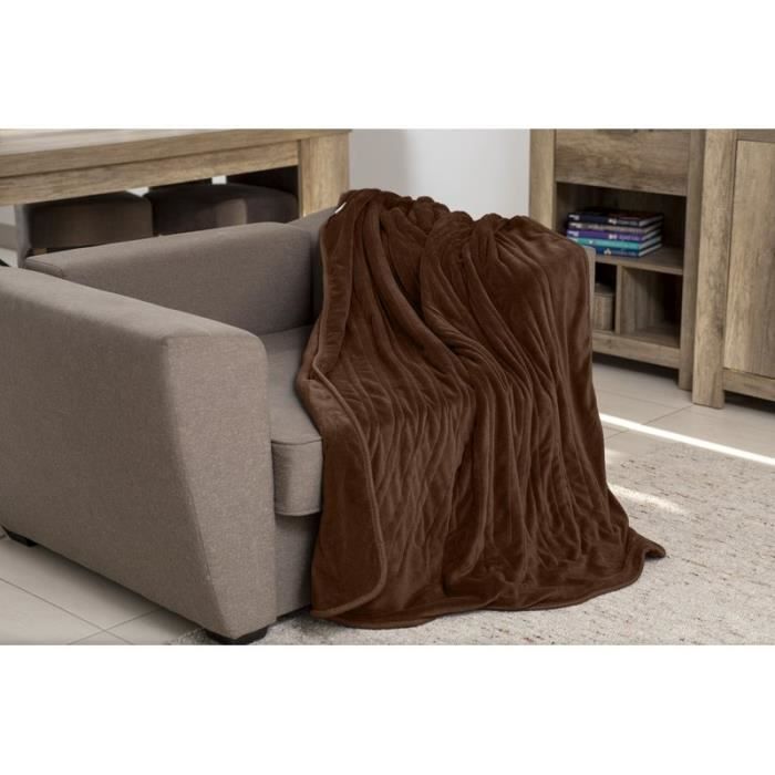 Coperta riscaldante sinnlein® 160x120 cm | Marrone | Coperta elettrica con spegnimento automatico | 9 livelli di temperatura