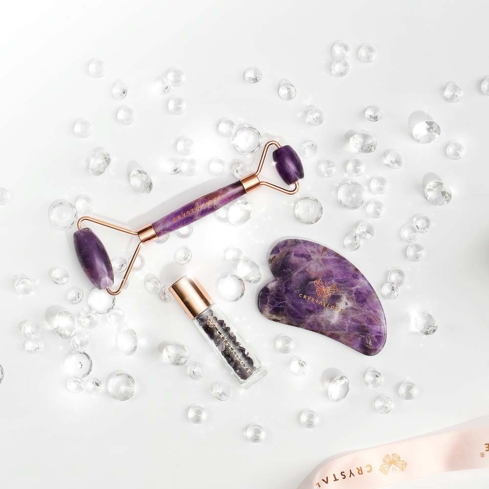 „Crystallove Amethyst Beauty“ veido masažuoklis – 1 vnt.