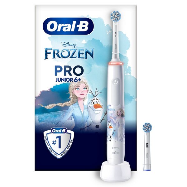 Oral-B elektromos fogkefe Pro Junior Frozen<br>1 Frozen nyél + 2 kefefej