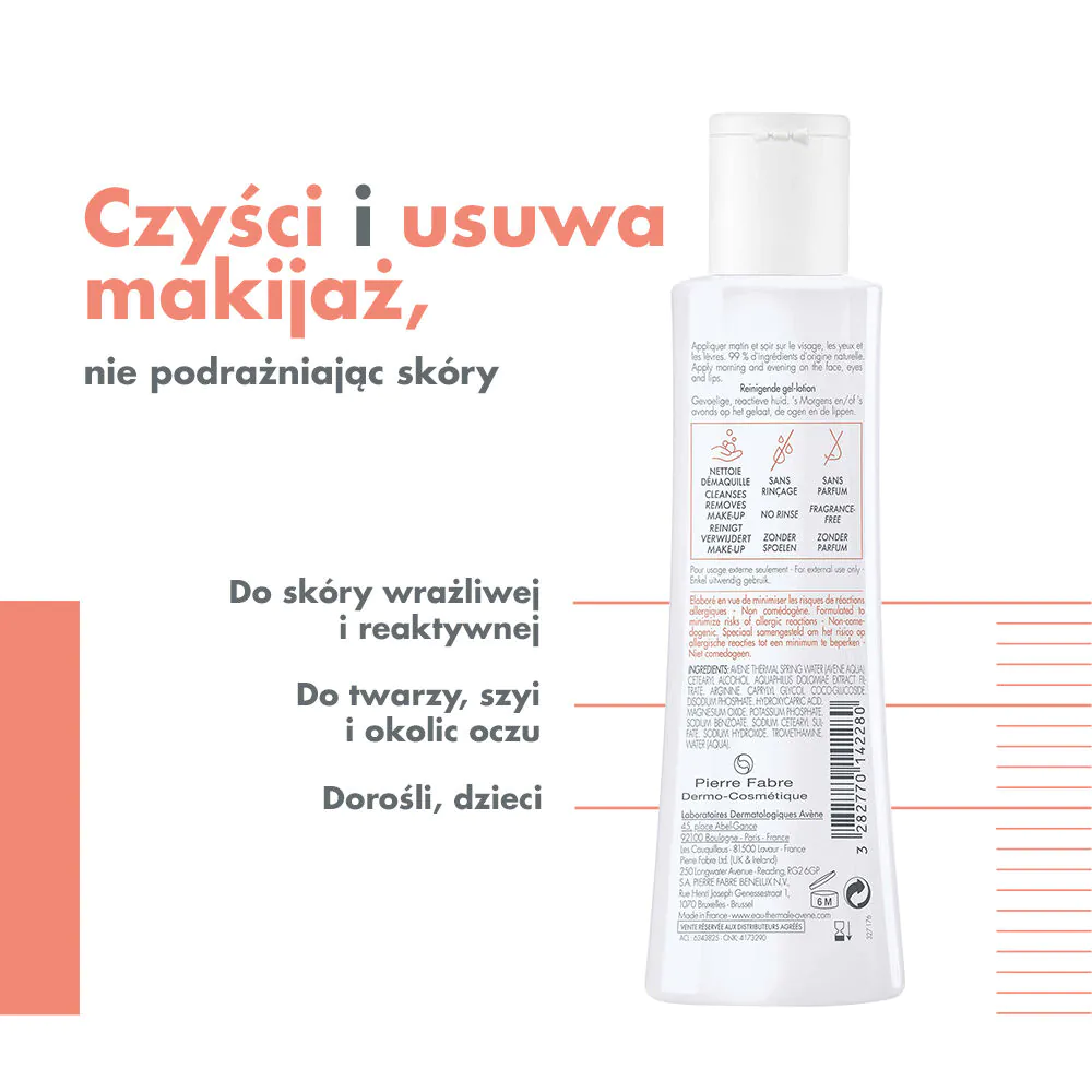 Avène Tolerance Mleczko do oczyszczania skóry