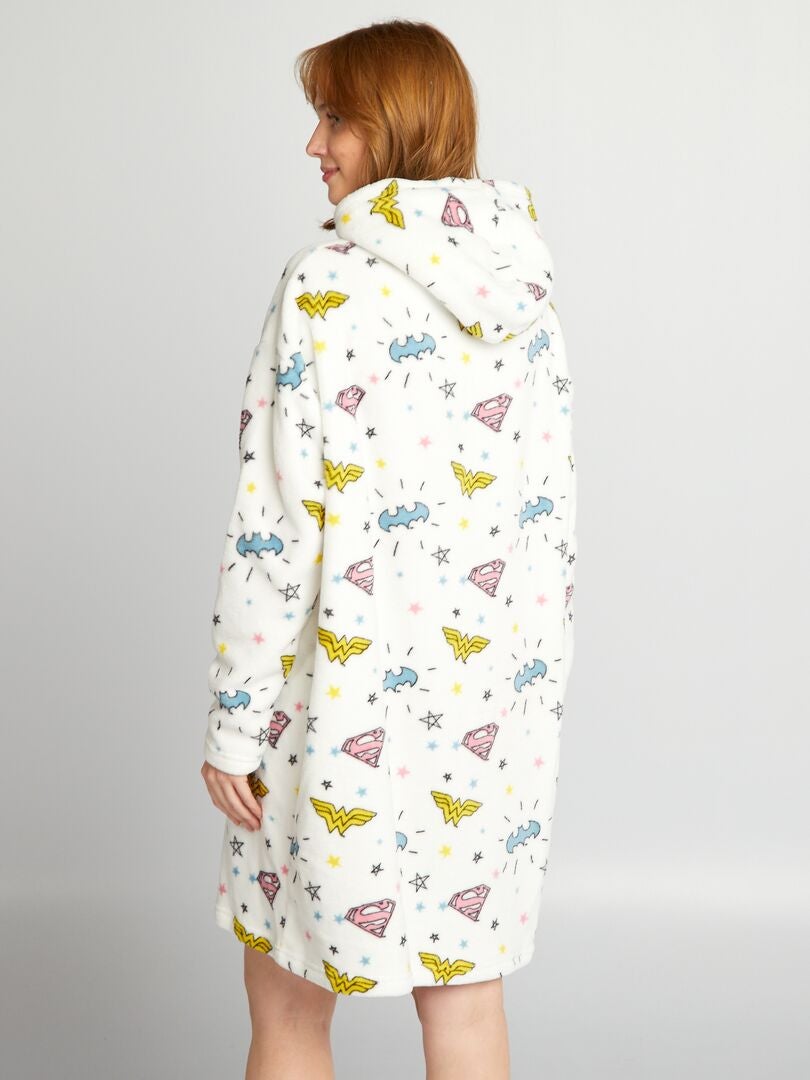 Sudadera larga de borrego DC Comics Originals - BLANCA