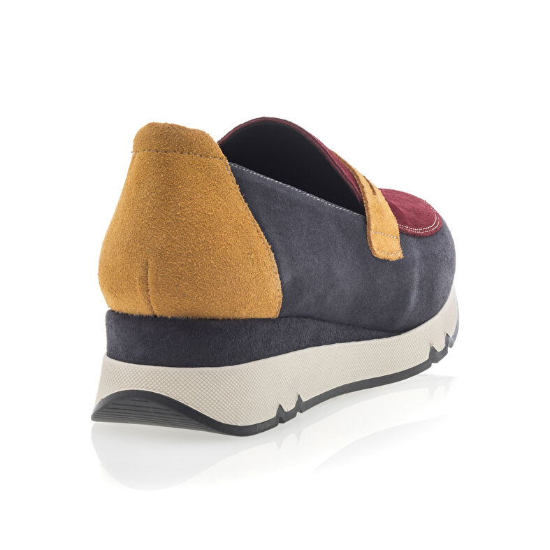 Røde loafers/båtsko til dame