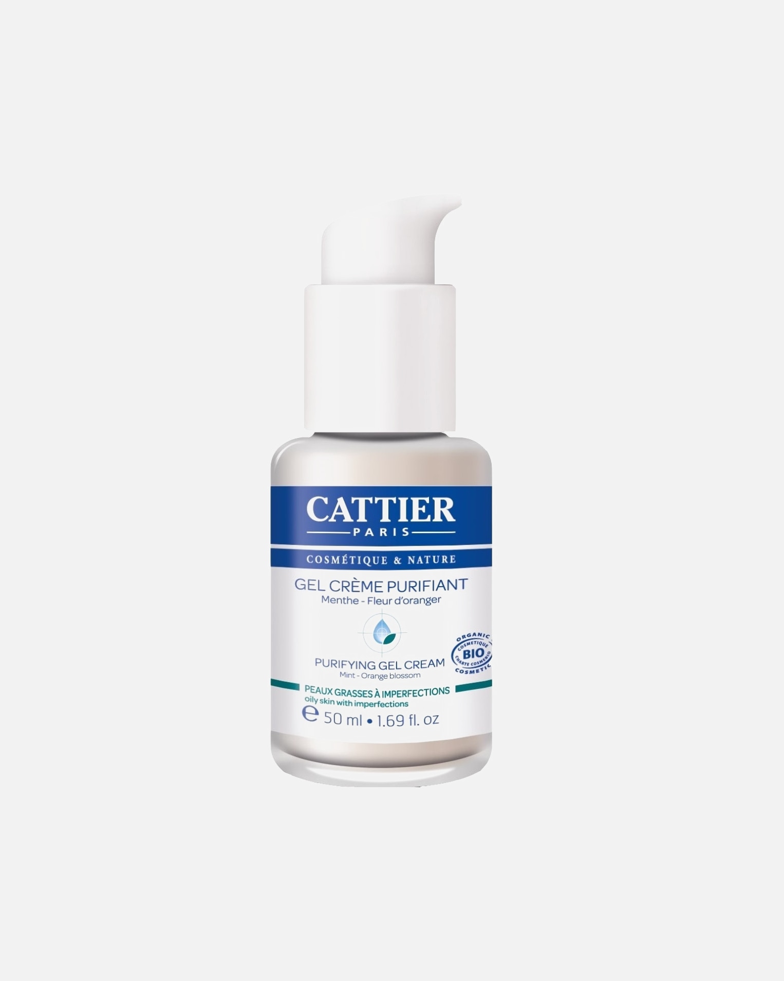 Cattier Gel Crème Purifiant - peaux grasses à imperfections - 50ml