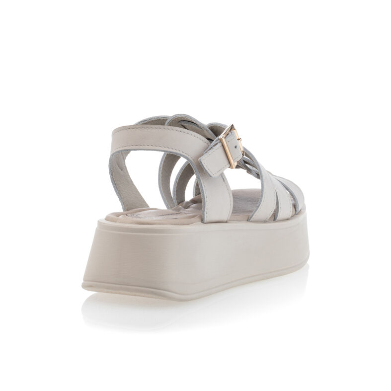Beige sandaler / åben tå sko til kvinder
