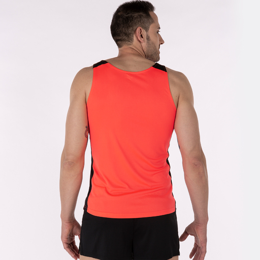 Camiseta Tirantes Joma Record Ii Coral Flúor Negro